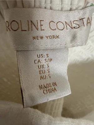 Carolina Constas Linen Embroidered Romper Small thumbnail 4