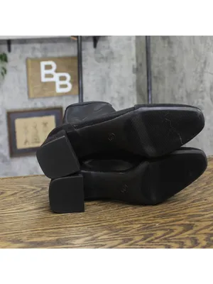 A New Day Celaena Mesh Block Heel Mid-Calf Boots with Memory Foam Black 8.5M thumbnail 5
