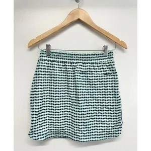 Lady Hagen Size XS‎ Green Navy Geometric Print Athletic Golf Mini Skirt Stripe thumbnail 5