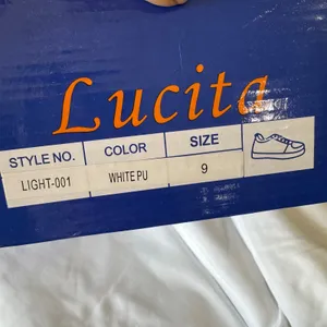 Lucita White PU LED Light‎ Up Sneakers LIGHT-001 Womens Size 9 USB NOT TESTED thumbnail 11