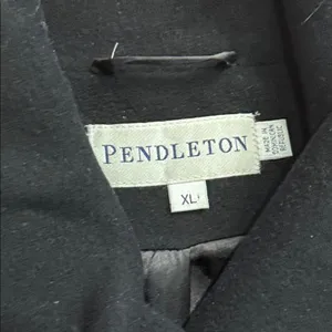 Pendleton Classic Black Wool and Cashmere Blende‎ Coat size XL thumbnail 2