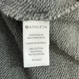 Athleta Studio Cinch Green Sweatshirt Dress Small Tie Waist Athleisure thumbnail 11