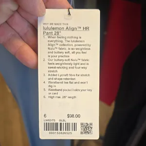 Lululemon Align HR Pant 28" in Black thumbnail 2