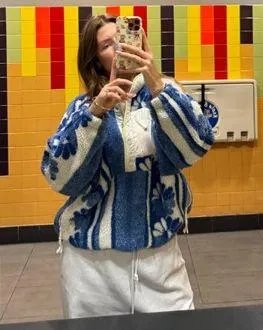 Free People Hit The Slopes Blue Jacket thumbnail 4