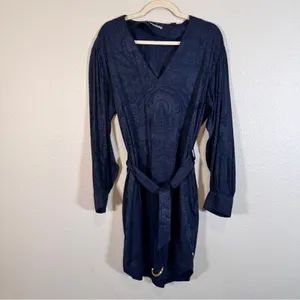 Scotch & Soda Blue Medieval Print Mini Dress Womens L Kings All Seeing Eye Crest thumbnail 13