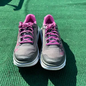 Hoka Women's Gray and Pink Sneakers thumbnail 3