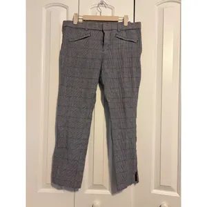 Gap Skinny Ankle Plaid Pants Women‎ Size 12 Gray Red Black Casual Office thumbnail 3