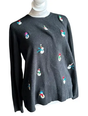 Designers Originals Studio Black Christmas Sweater thumbnail 1
