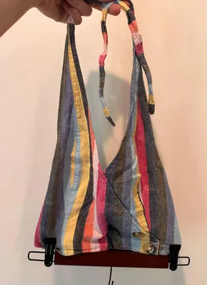 Rainbow Abercrombie Halter Top thumbnail 1