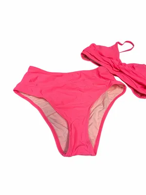 Cupshe NEW Women's Bright Pink High Waisted Bikini Size Medium #260238 thumbnail 2