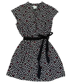 Maeve Anthropologie Odilla Dress Womens L Black Red‎ Sunglasses Belted Wedding thumbnail 1