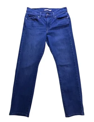 Levi's Classic Straight‎ Jeans Womens 2 Blue Medium Wash Denim Classic thumbnail 1