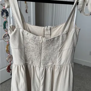 Lulus Callina Cream Tie-strap Midi Dress White - Size S thumbnail 6