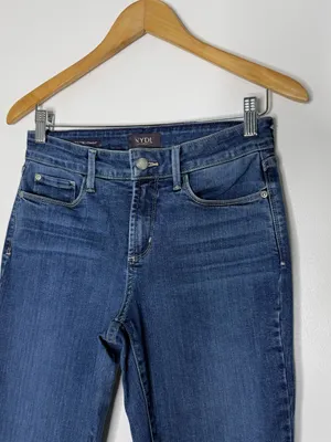 NYDJ Marilyn Straight Jeans Women’s Size 4 Medium Wash Stretch Denim thumbnail 3