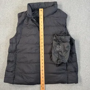 UNIQLO Ultra Light Down Puffer Vest Black Women's Medium Packable Lightweight thumbnail 2