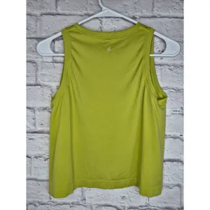 Peloton Seamless Crop Muscle Tank Top Lime Green Chartreuse Neon Women XS/S thumbnail 3