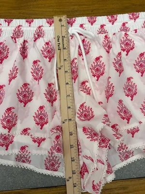 Roller Rabbit x Target Bouquet Drawstring Skort Shorts Pink Limited Edition M thumbnail 9