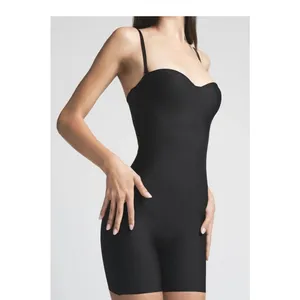 Skims Body CS underwire Mid Thigh Bodysuit large Onyx New with tags thumbnail 2