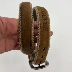 Vintage Guess USA Y2K Belt Sz M Whipstich Retro Indie Festival Heritage Embossed thumbnail 8
