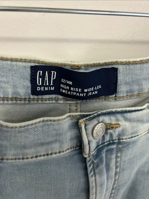 Gap High Rise Wide Leg Sweatpant Jeans thumbnail 7