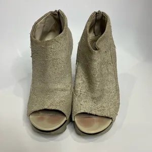 Camilla Scovgaard tan suede leather‎ platform stiletto Heels size 35.5 thumbnail 3
