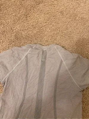 lululemon athletica Striped Swiftly Tech in Black and White thumbnail 5