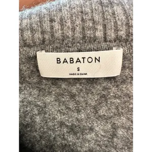 Babaton Aritzia Wool Yak Blend Off The Shoulder Sweater Dress Grey Wintercore thumbnail 4