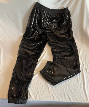 Express sequin jogger pants size medium thumbnail 1