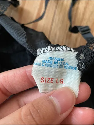 Vintage Black Lace Cami Top Womens Large Romantic 90s Lingerie thumbnail 7