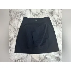 Athleta Black Active A-Line Skirt short small tall casual golf tennis thumbnail 3