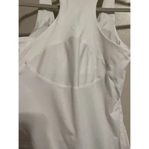 Athleta Daydreamer Racerback White Fitted Workout Tank Top Sz. S thumbnail 6