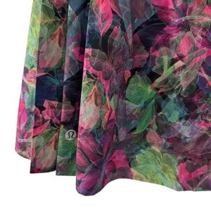 Lululemon Side-Pleat High-Rise Tennis Skirt Vivid Floral Tone Multi / Sz4 Skort thumbnail 5