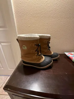 SOREL Vintage Winter Carnival Tan Boots Cozy Gorpcore Warm Fleece Lined thumbnail 3