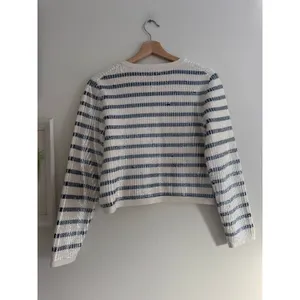 J. CREW Emilie Sweater Lady Jacket In Sequin Stripe Size Medium thumbnail 7
