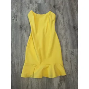 Likely‎ Banks Flounced Hem Slip Dress in Snapdragon yellow Size 2 thumbnail 2