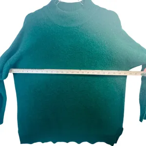 Ellos Green Mock Neck‎ Textured Sweater M 14/16 Cozy Cottagecore Academia Knit thumbnail 6