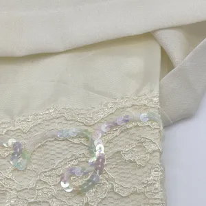 Feminine Lace Trim Slip Dress Size 5/6 Mini Sequin Bridal Romantic Cocktail‎ thumbnail 12