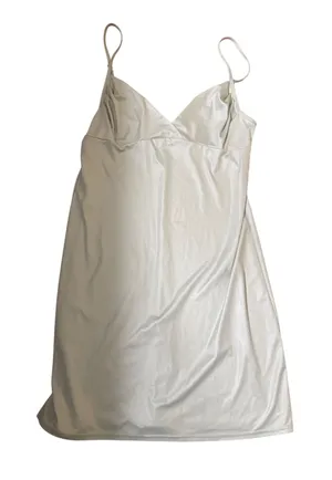 Y2K Victorias Secret‎ Satin Slip Dress M Sage Lingerie Chemise Spaghetti Strap thumbnail 1