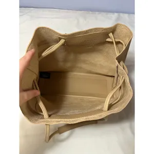 8 Other Reasons Vegan Leather Slouchy Bucket Tote Bag Taupe Neutral Minimal‎ thumbnail 5