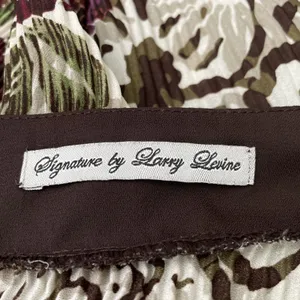 Signature Larry Levine Top Size Large Pleated Artsy Floral Whimsigoth Romantic thumbnail 5