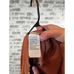 American Eagle | women burnt orange cropped crew neck thumbnail 4