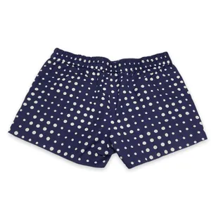 J.Crew Factory Boardwalk Pull-On Shorts‎ Navy White Polka Dot Linen Blend Size 6 thumbnail 3