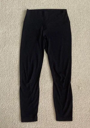 Lululemon Align HR Pant 25” Black 2017 Version Leggings High Rise Nulu Size 6 thumbnail 1