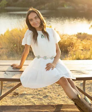 Boutique White Dress thumbnail 1