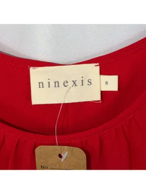 Ninexis Red Ruffle Hem Cami Top Size S NWT thumbnail 2