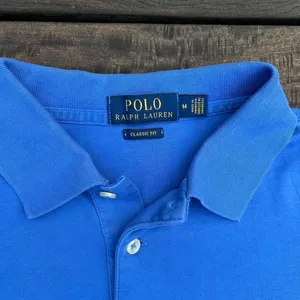 Bright Blue Modern Polo Ralph Lauren Polo Shirt w/ Embroidered Logo thumbnail 3