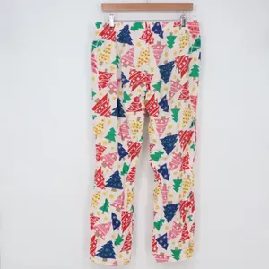 Old Navy Pajama Pants Womens M Christmas Tree Print Multicolor Holiday Excellent thumbnail 4