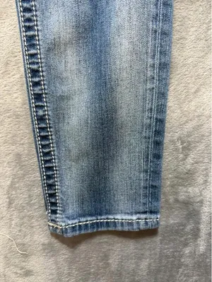 Miss Me Womens Ankle Skinny Jeans Blue Sequins Rhinestones Size 27 JP8715AK thumbnail 5