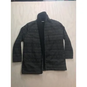 LL Bean Women's Fair Isle Sherpa Lined Cardigan Sweater‎ Jacket Size M thumbnail 12
