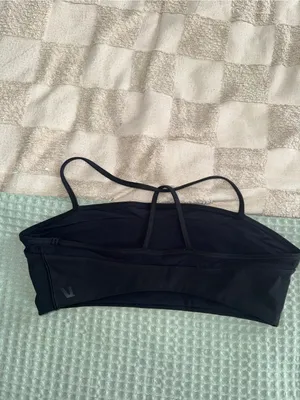 NWOT Vuori Black Hot Mesh Bra thumbnail 3